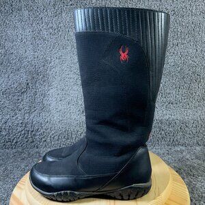 Spyder ACS Winter Boots Womens Size 7.5 Black Waterproof Mid Calf Vibram Soles